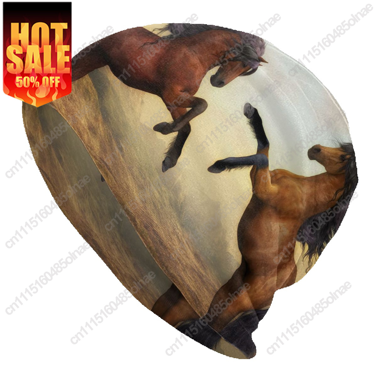Brown Arabian Horse Skullies B - огляд і ціна Men'S Fashion With Hat