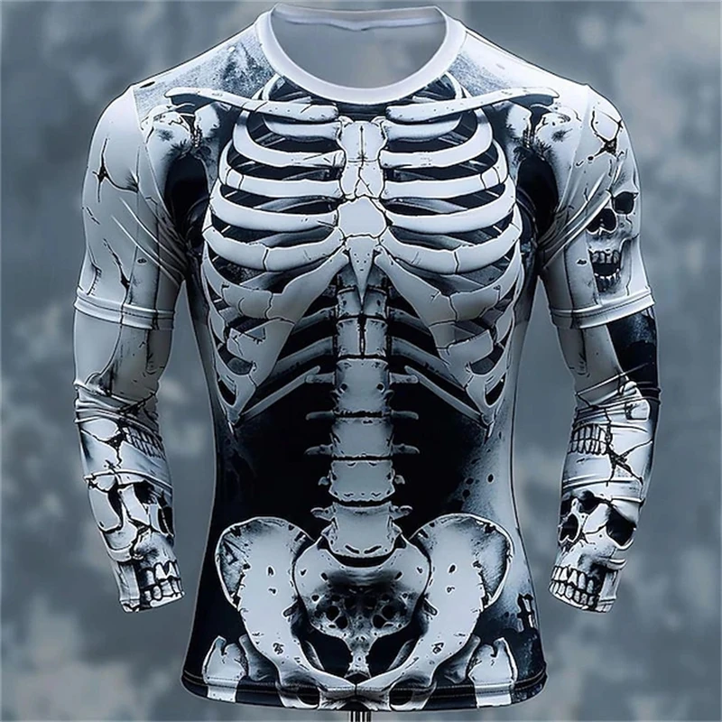 3D Print Skeleton Skulls Patte - огляд і ціна Mens Fashion Clothes