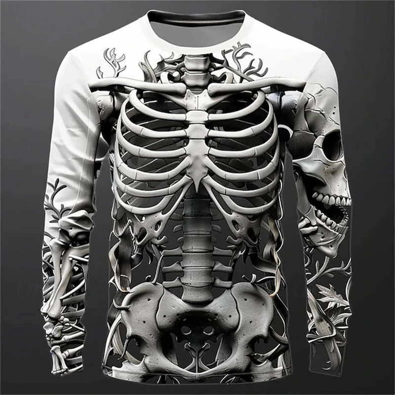 3D Print Skeleton Skulls Patte - огляд і ціна Mens Fashion Clothes