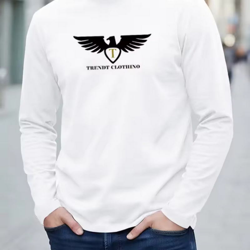 New 100% Pure Cotton Autumn Me - огляд і ціна Men'S Fashion T Shirts