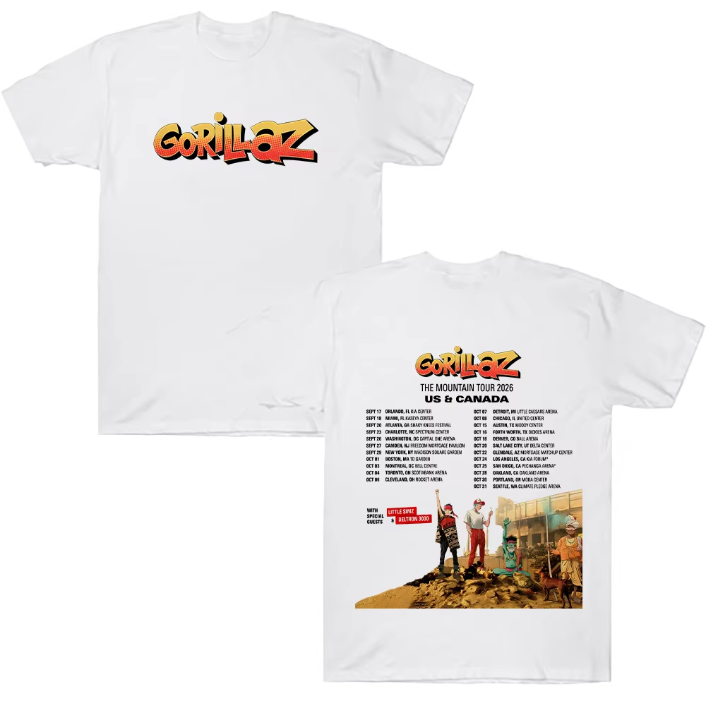 Gorillazs TheMountain Tour 202 - огляд і ціна Poster Men Fashion
