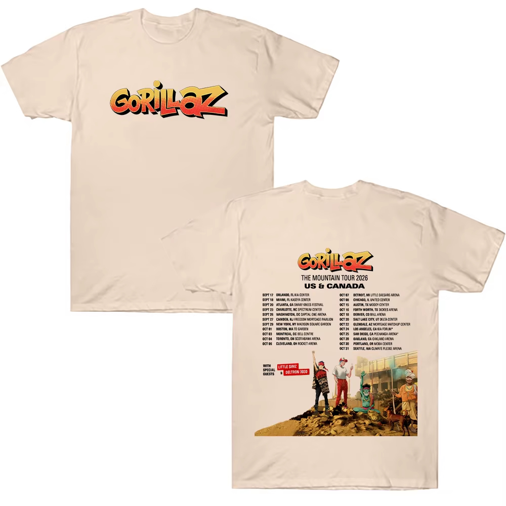 Gorillazs TheMountain Tour 202 - огляд і ціна Poster Men Fashion