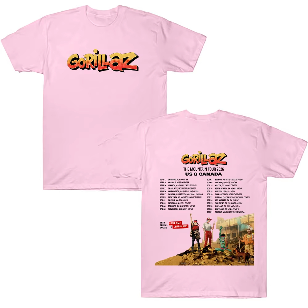 Gorillazs TheMountain Tour 202 - огляд і ціна Poster Men Fashion